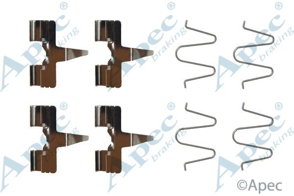 APEC BRAKING Комплектующие, колодки дискового тормоза KIT324